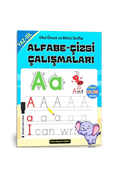 Enine Boyuna Eğitim كتاب الحروف الأبجدية والخط YAZ-SIL