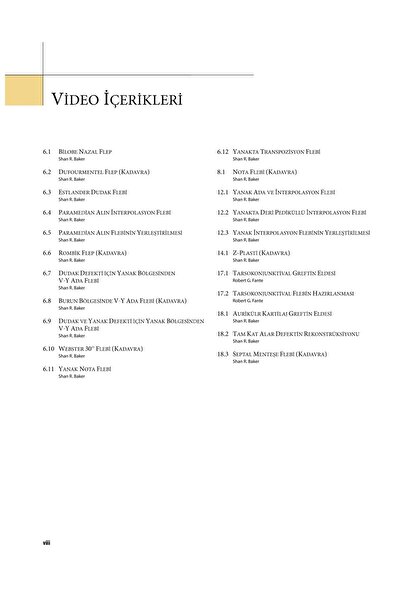 ACR Tıbbi Yayın YÜZ REKONSTRÜKSİYONUNDA LOKAL FLEPLER