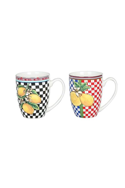 Lucky Art Set de 2 căni Odessa Bone