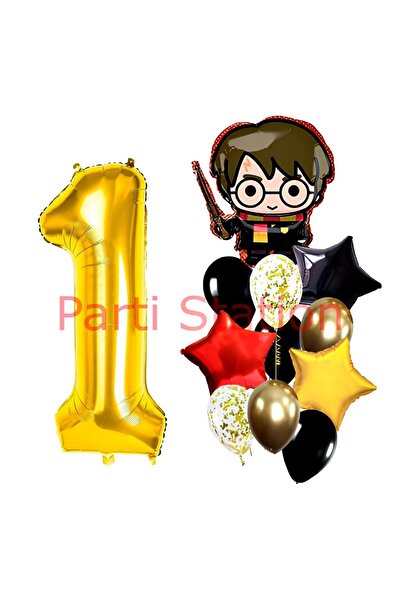 Parti Station Harry Potter 1 Yaş Balon Set Harry Potter Hogwarts Konsept Doğu...