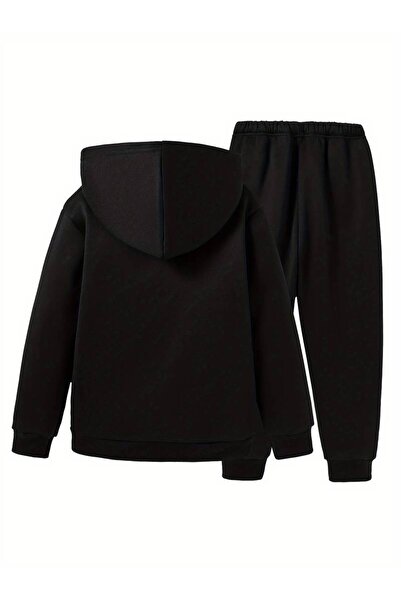 LEONE KOLEKSİYON Детски и бебешки унисекс суичър с щампа Black King / комплект за детска стая, анцуг