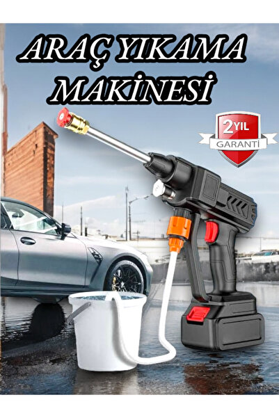 Genel Markalar Şarjlı Lityum Bataryalı Yüksek Basınçlı Su Tabancası ile Kolay Yıkama