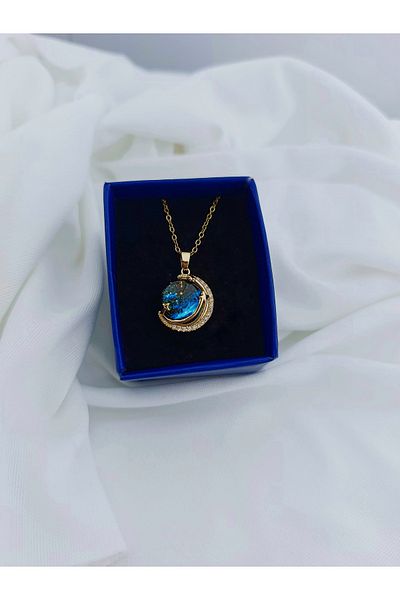 Glz Collection Stainless 316L Steel Sky - Planet Necklace