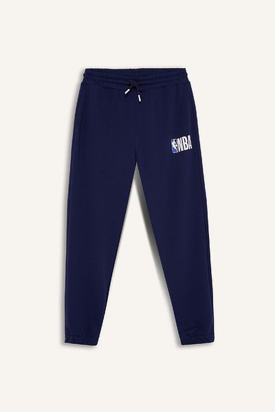 DeFacto Nba Wordmark Pocket Jogger Sweatpants - Standard Fit with Lace-Up Waist A7268Ax24Au