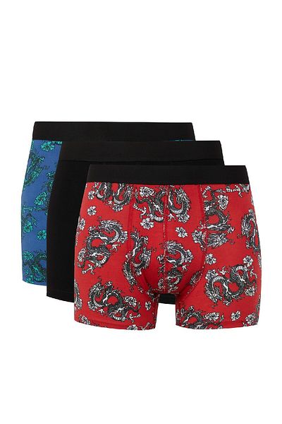 DeFacto 3-teiliger Boxer mit Animal-Print E0036ax24wn