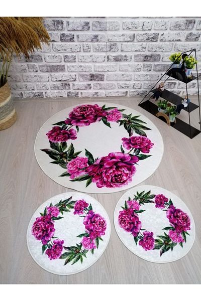 Evperest Mora Model Bath Mat Set