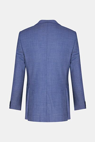 W Collection MAVİ DÜĞMELİ YÜN CEKET