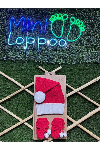 MİNİLOPPOO Mini?Loppoo Baby Beanie Glove Set