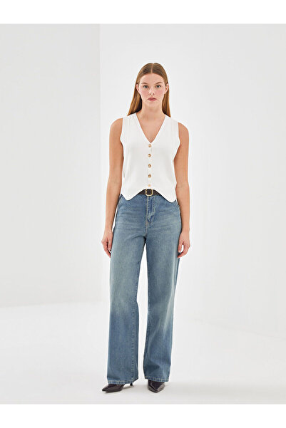 LC Waikiki Lcwk V Yaka Kadın Triko Yelek