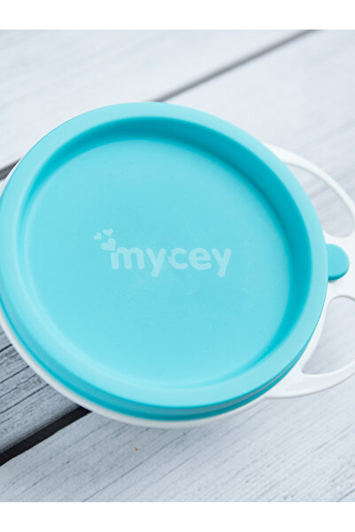 mycey طبق طعام بغطاء أخضر