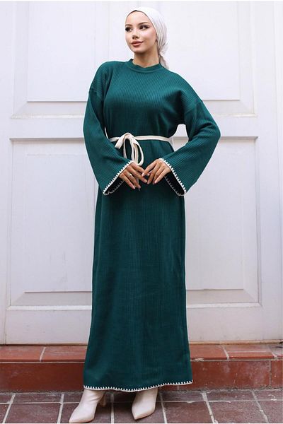 TRENDTESETTÜR Green Zürmet Top - Γυναικείο Πλεκτό Φόρεμα T 04011