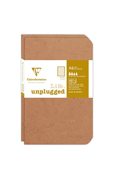 Clairefontaine Age Bag Stapled A6 Çizgili Defter Taba 734176c