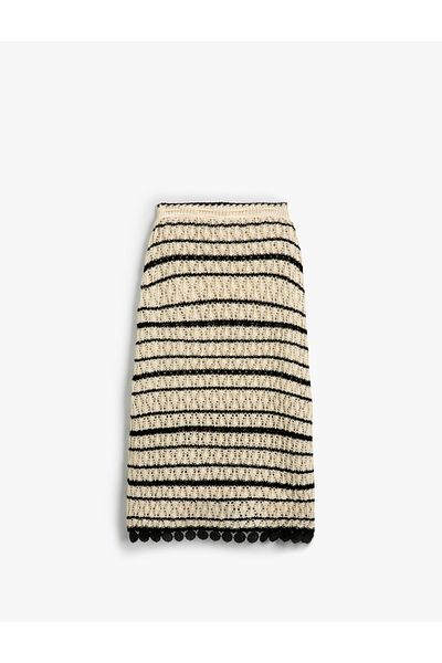 Koton Skirt Openwork Lacing Detailed