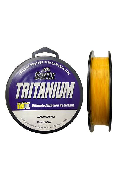 SUFIX Tritanium Surf Fishing Line Neon Yellow 0.33mm - 300m - 8.2kg