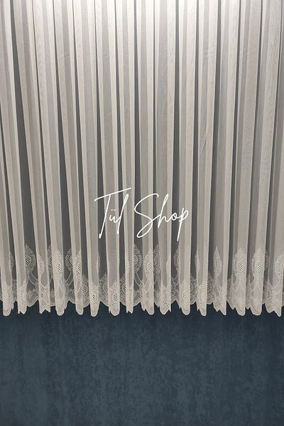 Briz Perde Don'T Want to Iron Sports Simple Modern 304 Skirt Titi Model 1/2 Sparse Pleated Tulle Curtain
