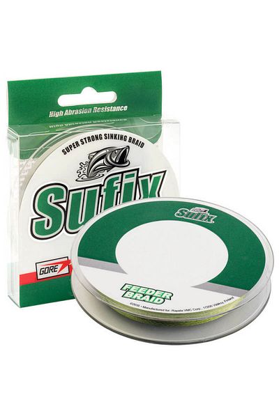 SUFIX Feeder Braid Ip Fishing Line Olive Green 0.12mm - 100Mt - 5.4kg