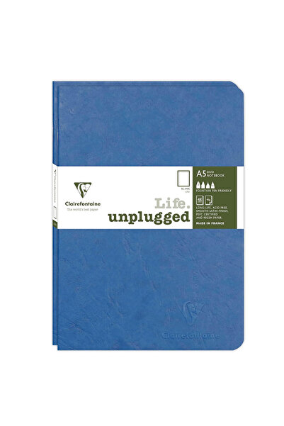 Clairefontaine Age Bag Stapled A4 Çizgisiz Defter Royal Blue 733084c