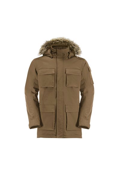 Jack Wolfskin Glacier Canyon Parka Erkek Outdoor Montu 1107674-5601 Kahverengi