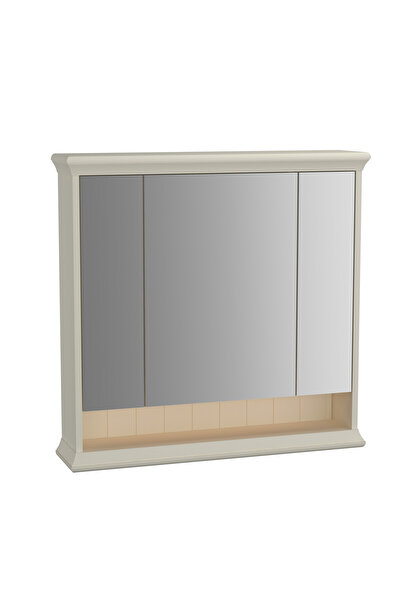 VitrA Valarte 62233 Aydınlatmalı Dolaplı Ayna,Mat Fildişi, 80 cm