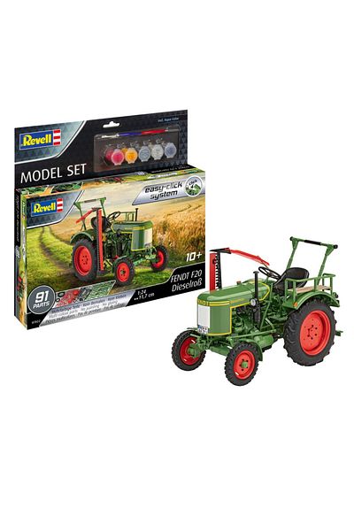 REVELL مجموعة نموذج نموذج Fendt F20 Dieselroß نظام النقر السهل 67822