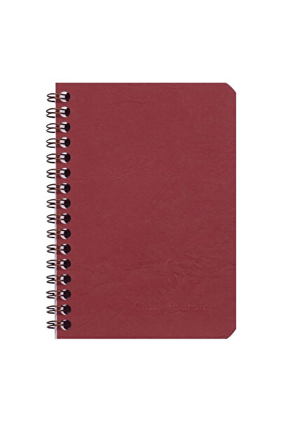 Clairefontaine Age Bag Wirebound 9x14 Çizgili Defter Bordo 785922C