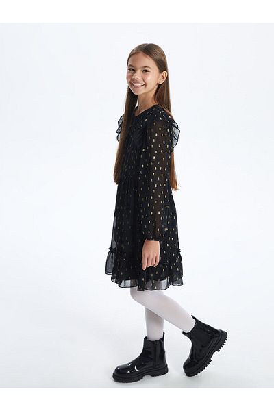 LC Waikiki Lw - Crew Neck Girl's Tulle Dress