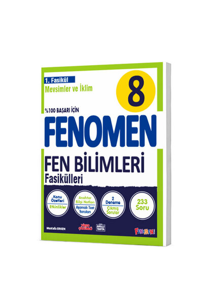 Gama Yayınları Fenomen 8. Sınıf Lgs Fen Bilimleri 1. Fasikül Konu Özetli Soru...