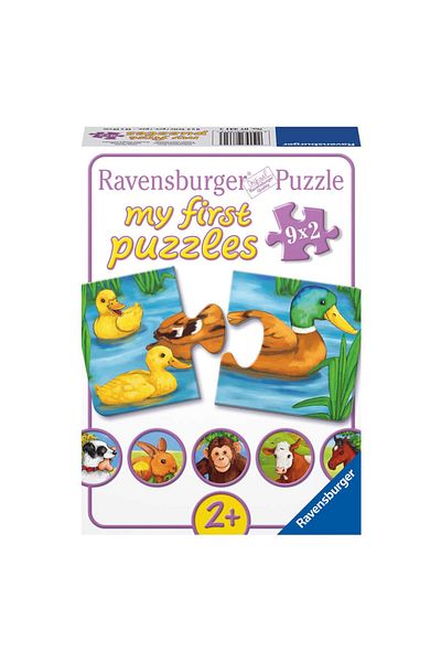 RAVENSBURGER 9x2 Piece animals Puzzle - 073313