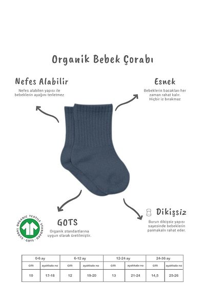 Bistyle Bistil Baby Girl Organic Basic Long Socks
