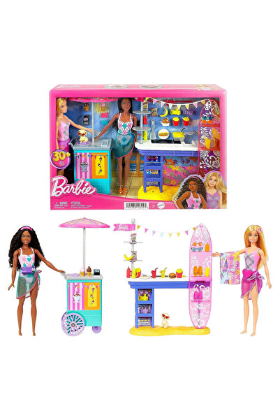 Barbie Brooklyn ve Malibunun Sahildeki Yiyecek Standı HNK99