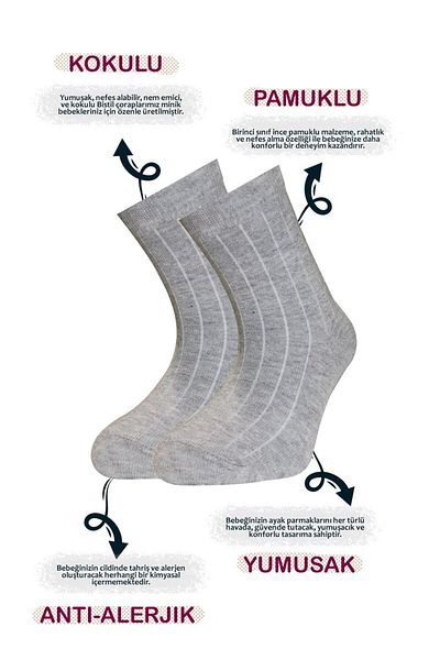 Bistyle Bistil Baby Girl Organic Basic Long Socks