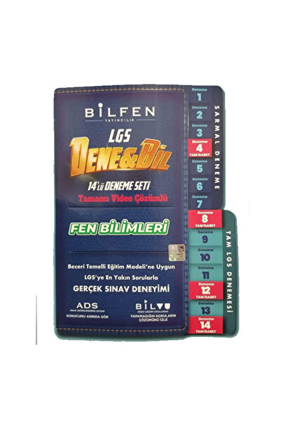 Bilfen Yayıncılık 8.Sınıf LGS Denebil Fen Bilimleri 14 Deneme Seti