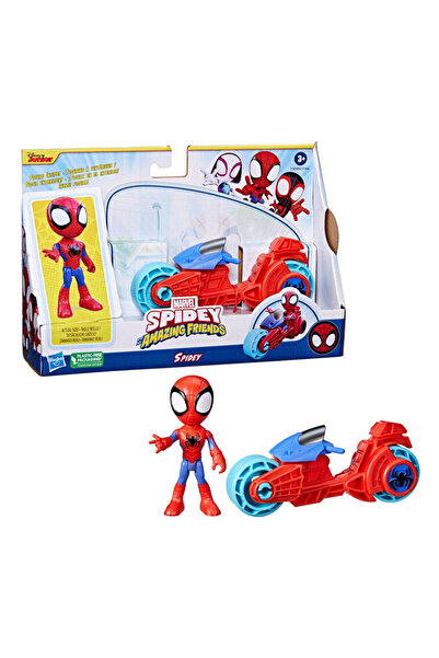 SPIDERMAN Spider And Hıs Amazıng Frıends Motorsiklet Ve Figür Spidey F6777-f7459