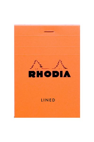 Rhodia Checkered Memo Pad Orange Rb 13200