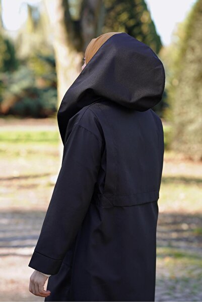 ANDE Trenç Yağmurluk-Siyah