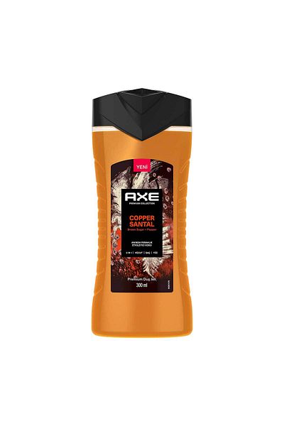 Axe Premium Collection Shower Gel Copper Santal 3 in 1 Body Hair Face 300 ml