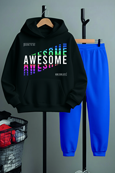 MYADA Born To Be Awesome Надрукований дитячий спортивний костюм 22487