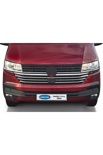 woodhub Vw T6.1 Transporter Krom Ön Panjur Alt Çıtası 5 Parça 2020 Ve Sonrası