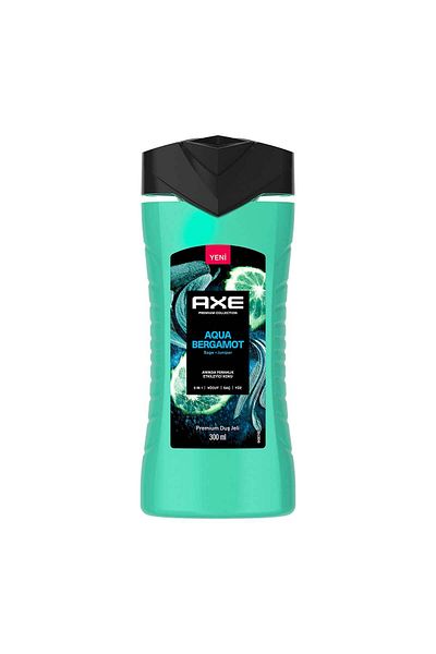 Axe Premium Collection Shower Gel Aqua Bergamot 3 in 1 Body Hair Face 300 ml