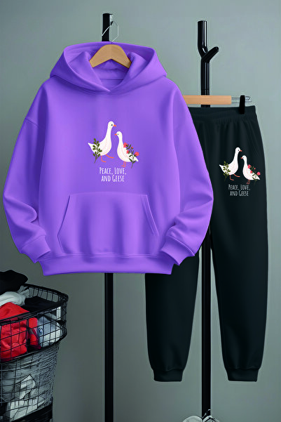 MYADA Дитячий спортивний костюм з принтом «Любов і мир» 22679