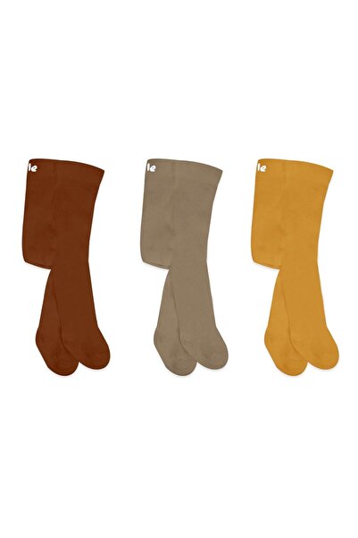 Bistyle Bistil Kız Erkek Bebek Derby Düz Organik Penye Külotlu Çorap