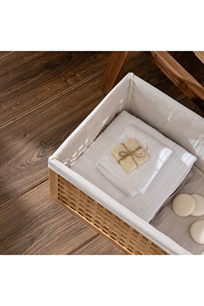 Chakra Bamboo Basket 42x32 Cm Natural