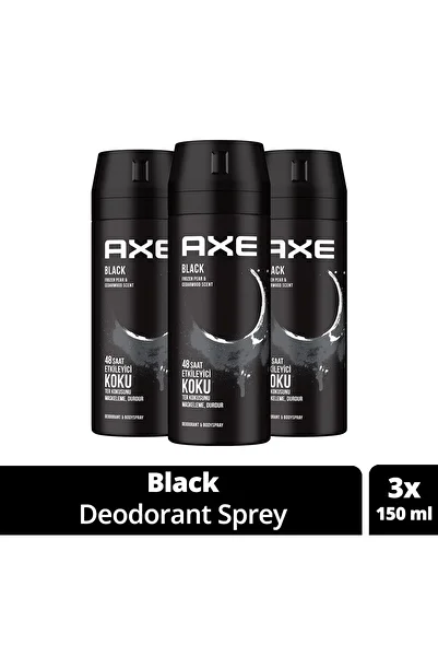 Axe Men's Deodorant & Bodyspray Black 48 Hour Effective Fragrance Body Spray 150 ml