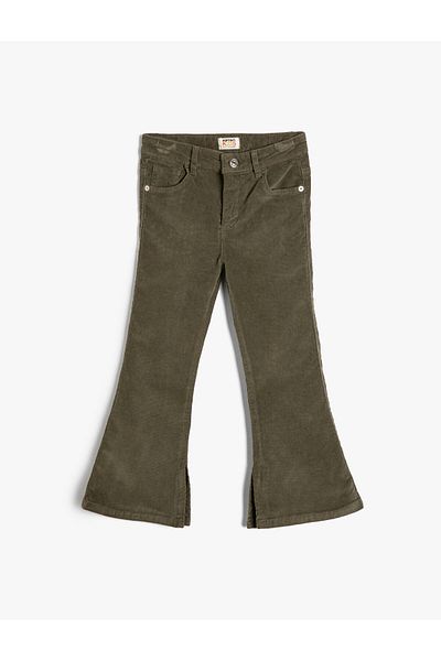 Koton Samthose mit Schlitzdetail