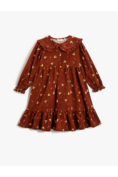 Koton Rochie Floral mânecă lungă Bumbac