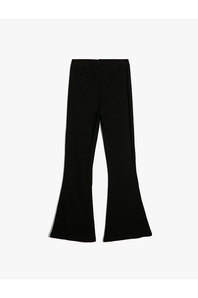 Koton Basic Flared Trousers with Elastic Waist