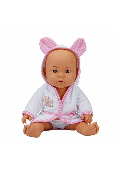 Sunman Pink Bebelou Baby Play Set with Bath Time Accessories - 35cm Talking Baby 23877