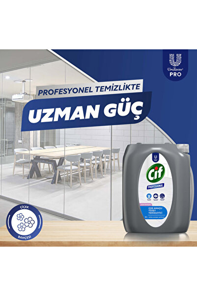 Cif Profesyonel Çok Amaçlı Yüzey Temizleyici Çiçek Bahçesi 5 L X2