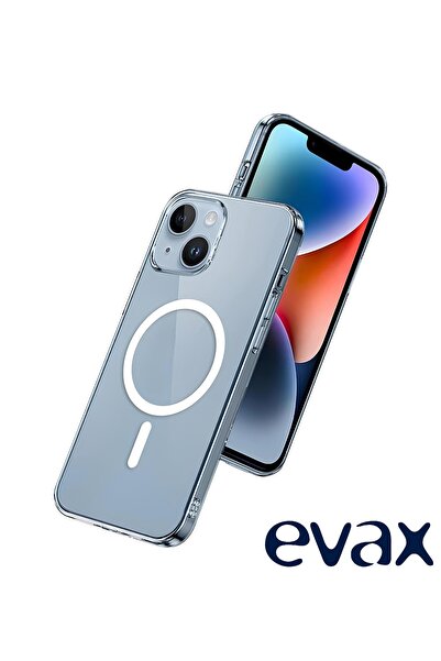 Evax (ميكا ماجسيف) جراب ماجسيف نحيف لامع شفاف صلب غير قصة ضيقة للاصفرار متوافق مع آيفون 13