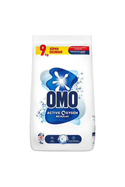 levent OMOActive Oxygen Toz Çamaşır Deterjanı Beyazlar Için 9 Kg
